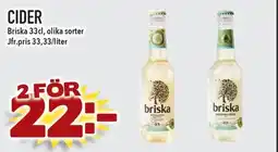 Supergrossen BRISKA Cider erbjuda
