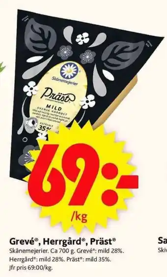 ICA Supermarket Greve, Herrgård, Präst 1kg erbjuda