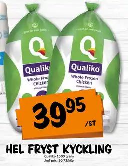 Bazaar Food market QUALIKO Hel fryst kyckling erbjuda