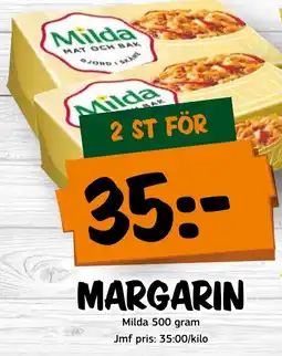 Bazaar Food market MILDA Margarin erbjuda