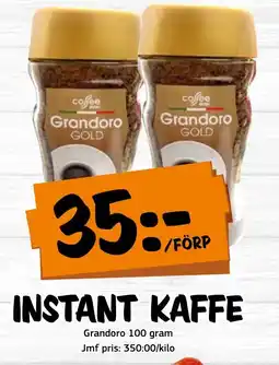 Bazaar Food market GRANDORO Instant kaffe erbjuda