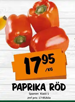 Bazaar Food market Paprika röd erbjuda