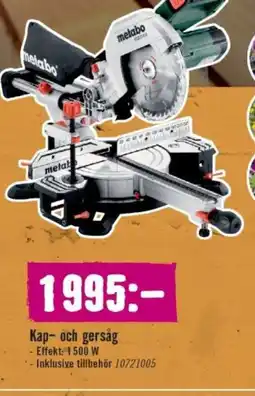 Hornbach Kap- och gersåg erbjuda