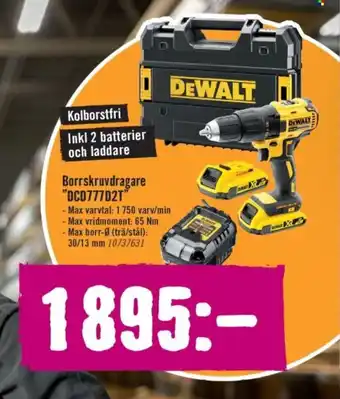 Hornbach Borrskruvdragare "dcd777d2t" erbjuda
