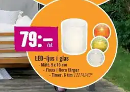 Hornbach Led-ljus i glas erbjuda