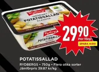 Willys Potatissallad 750g erbjuda