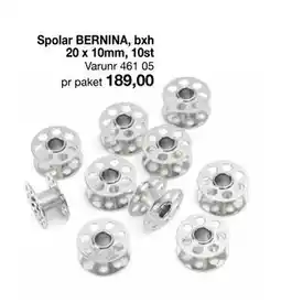 Selfmade Spolar BERNINA bxh 20 x 10mm, 10st erbjuda