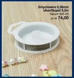 Selfmade Smyckewire 0,38mm silverfärgad 9,2m erbjuda