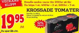 ICA Kvantum GAROFALO Krossade tomater erbjuda