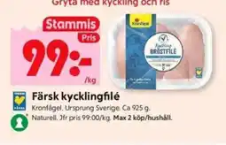 ICA Kvantum Färsk kycklingfilé erbjuda