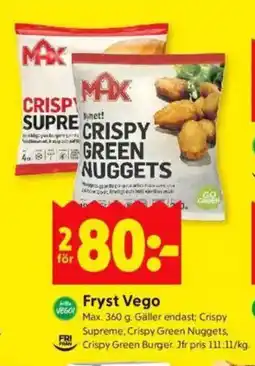 ICA Kvantum Fryst Vego erbjuda