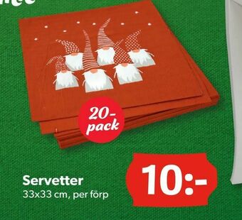 DollarStore Servetter erbjuda