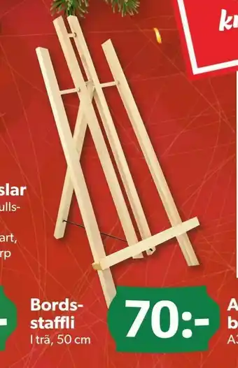 DollarStore Bords staffli erbjuda