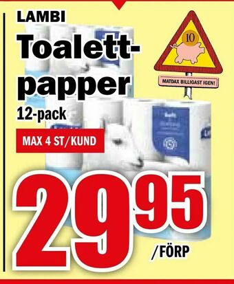 Matdax Toalettpapper erbjuda