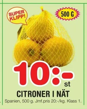 Nya Pulsen Citroner i nät erbjuda