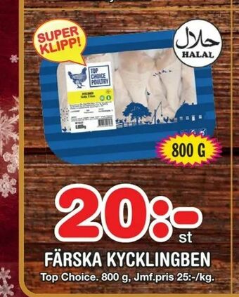 Nya Pulsen Färska kycklingben erbjuda