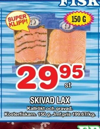 Nya Pulsen Skivad lax erbjuda