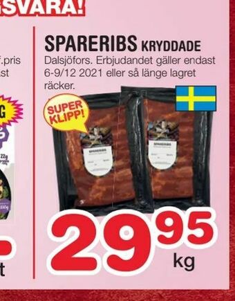 Nya Pulsen Spareribs erbjuda