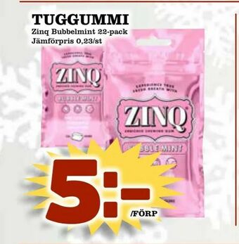 Supergrossen Tuggummi erbjuda