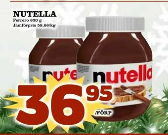 Supergrossen Nutella erbjuda