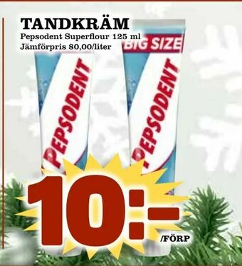 Supergrossen Tandkräm erbjuda