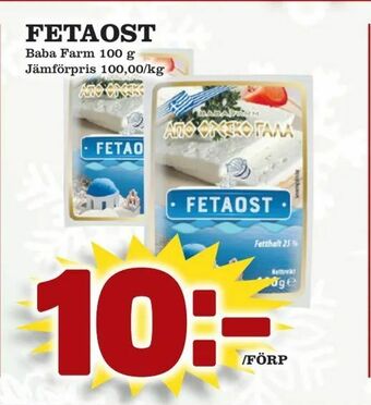 Supergrossen Fetaost erbjuda