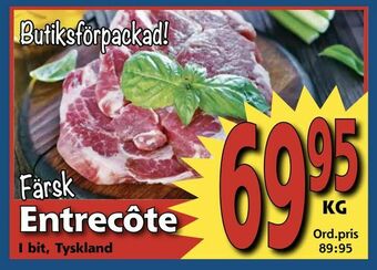 Supergrossen Entrecôte erbjuda
