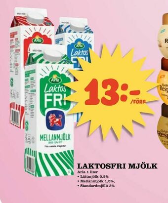 Supergrossen Laktosfri mjölk erbjuda