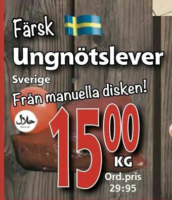 Supergrossen Ungnötslever erbjuda