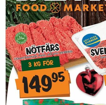 Bazaar Food market Nötfärs erbjuda