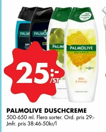ÖoB Palmolive duschcreme erbjuda