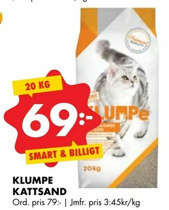 ÖoB Klumpe kattsand erbjuda
