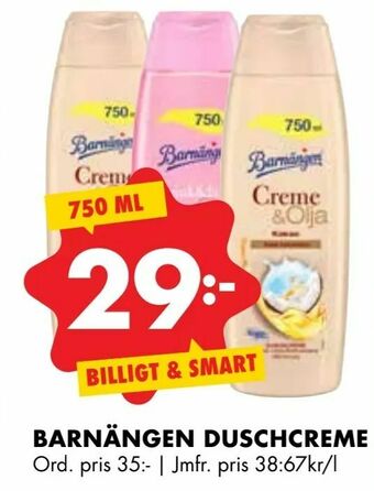 ÖoB Barnängen duschcreme erbjuda