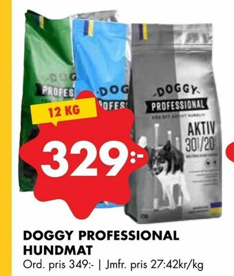 ÖoB Doggy professional hundmat erbjuda