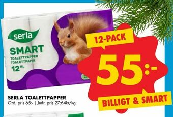 ÖoB Serla toalettpapper erbjuda