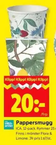 ICA Kvantum ICA Pappersmugg erbjuda