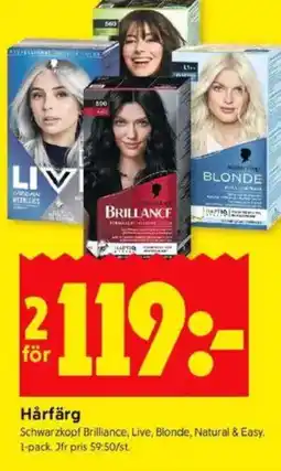 ICA Kvantum Schwarzkopf Hårfärg erbjuda