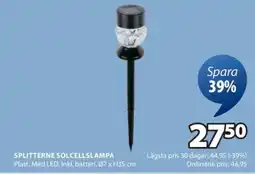 JYSK Splitterne solcellslampa erbjuda