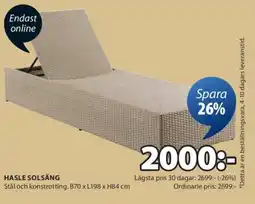 JYSK Hasle solsäng erbjuda