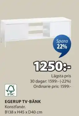 JYSK Egerup tv-bänk erbjuda