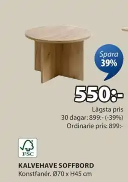 JYSK Kalvehave soffbord erbjuda