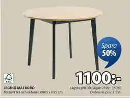 JYSK Jegind matbord erbjuda