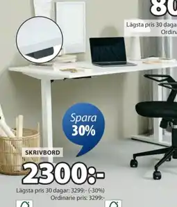 JYSK Svaneke höj- och sänkbart skrivbord erbjuda