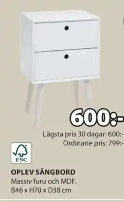 JYSK Oplev sängbord erbjuda