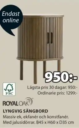 JYSK Lyngvig sängbord erbjuda