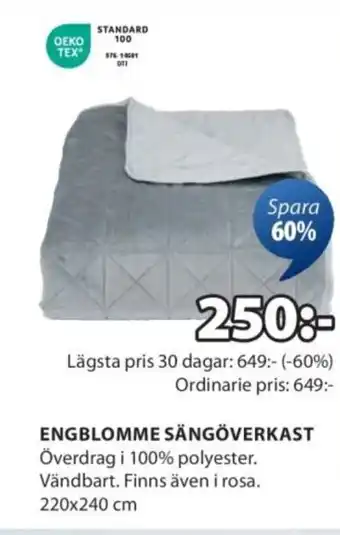JYSK Engblomme sängöverkast erbjuda
