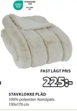 JYSK Stavklokke pläd erbjuda