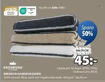 JYSK Bredbyn handduksserie erbjuda
