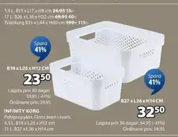 JYSK Infinity korg erbjuda