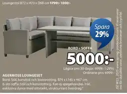 JYSK Agermose loungeset erbjuda